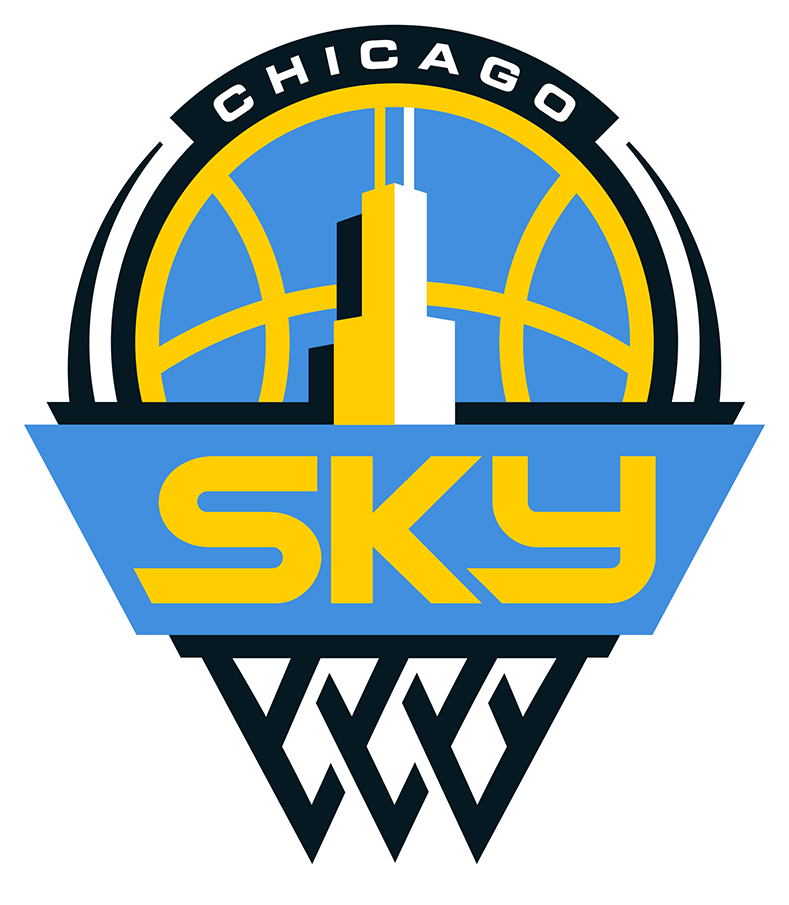 Chicago Sky 2019-Pres Primary Logo iron on heat transfer
